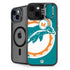 NFL Miami Dolphins Retro Logo iPhone 14 Plus Kickstand Case