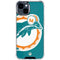 NFL Miami Dolphins Retro Logo iPhone 15 Clear Case