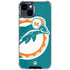 NFL Miami Dolphins Retro Logo iPhone 15 Clear Case