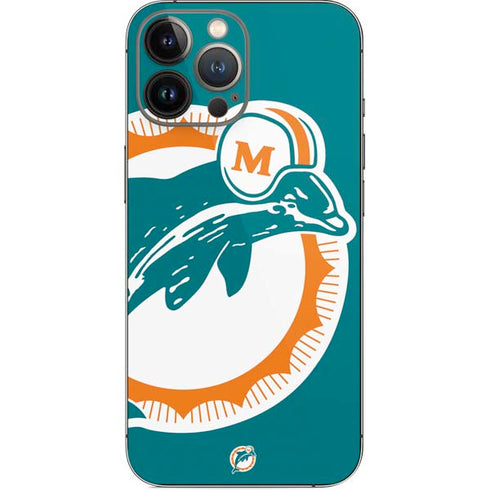 NFL Miami Dolphins Retro Logo iPhone 15 Pro Max Skin