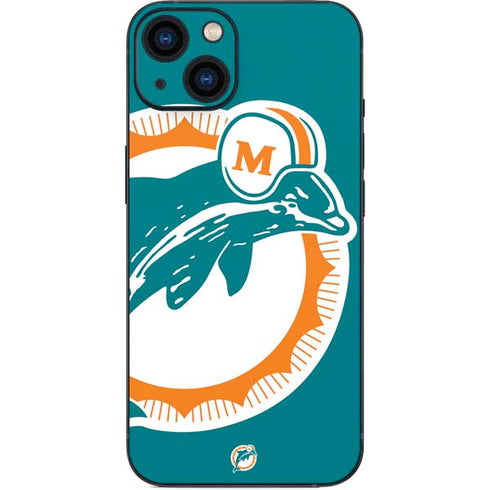 NFL Miami Dolphins Retro Logo iPhone 15 Skin