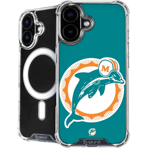 NFL Miami Dolphins Retro Logo iPhone 16 MagSafe Case
