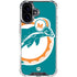 NFL Miami Dolphins Retro Logo iPhone 16 Plus Clear Case