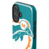 NFL Miami Dolphins Retro Logo iPhone 16 Plus Impact Case