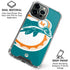 NFL Miami Dolphins Retro Logo iPhone 16 Pro Clear Case