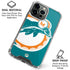 NFL Miami Dolphins Retro Logo iPhone 16 Pro Max Clear Case