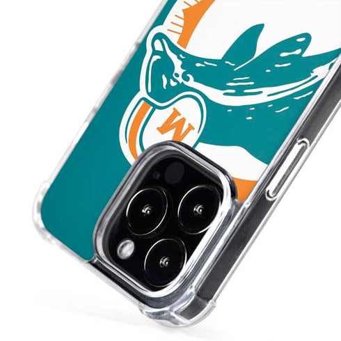 NFL Miami Dolphins Retro Logo iPhone 16 Pro Max MagSafe Case