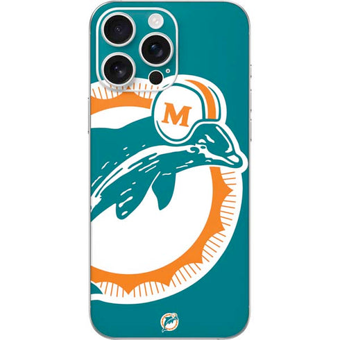 NFL Miami Dolphins Retro Logo iPhone 16 Pro Max Skin