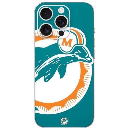 NFL Miami Dolphins Retro Logo iPhone 16 Pro Skin