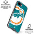 NFL Miami Dolphins Retro Logo iPhone 16e Clear Case