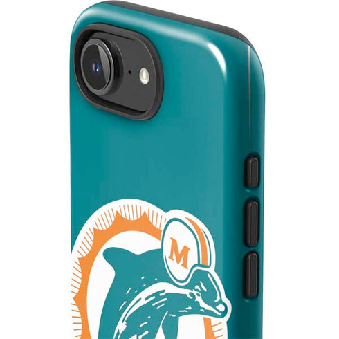 NFL Miami Dolphins Retro Logo iPhone 16e Impact Case