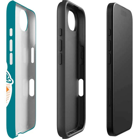 NFL Miami Dolphins Retro Logo iPhone 16e Impact Case
