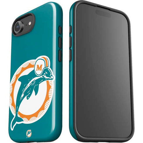 NFL Miami Dolphins Retro Logo iPhone 16e Impact Case