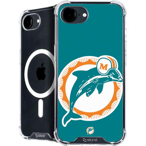 NFL Miami Dolphins Retro Logo iPhone 16e MagSafe Case