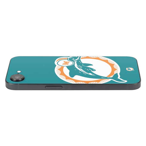 NFL Miami Dolphins Retro Logo iPhone 16e Skin