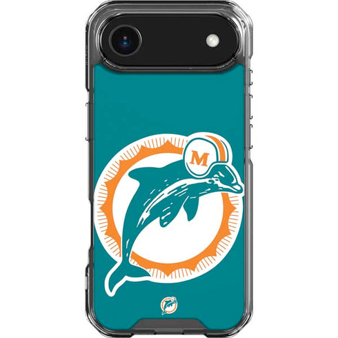 NFL Miami Dolphins Retro Logo iPhone 17 Air Clear Case