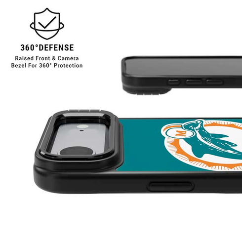 NFL Miami Dolphins Retro Logo iPhone 17 Air Kickstand Case