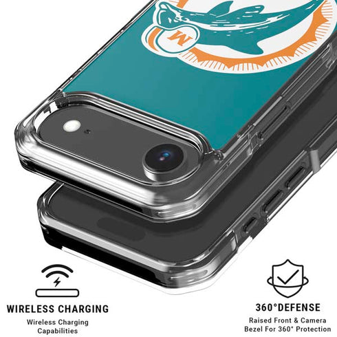 NFL Miami Dolphins Retro Logo iPhone 17 Air MagSafe Case