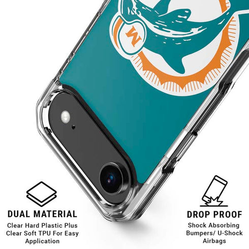 NFL Miami Dolphins Retro Logo iPhone 17 Air MagSafe Case