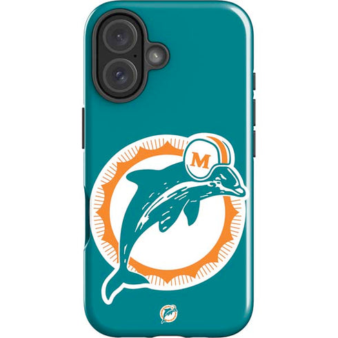 NFL Miami Dolphins Retro Logo iPhone 17 Impact Case