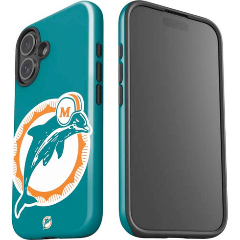 NFL Miami Dolphins Retro Logo iPhone 17 Impact Case