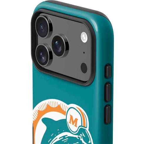 NFL Miami Dolphins Retro Logo iPhone 17 Pro Impact Case