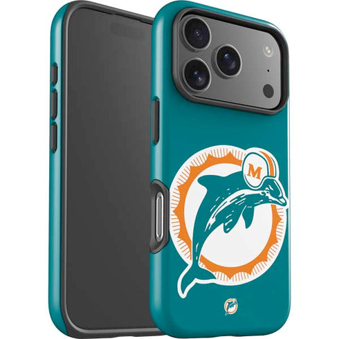 NFL Miami Dolphins Retro Logo iPhone 17 Pro Impact Case