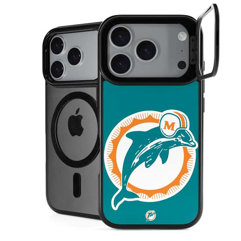 NFL Miami Dolphins Retro Logo iPhone 17 Pro Max Kickstand Case