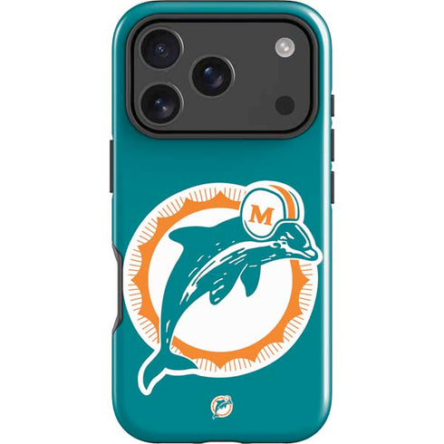 NFL Miami Dolphins Retro Logo iPhone 18 Pro Impact Case