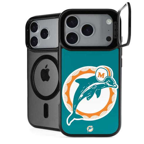 NFL Miami Dolphins Retro Logo iPhone 18 Pro Kickstand Case