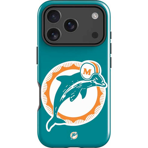 NFL Miami Dolphins Retro Logo iPhone 18 Pro Max Impact Case