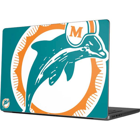 NFL Miami Dolphins Retro Logo Apple MacBook Pro 14-inch Skin