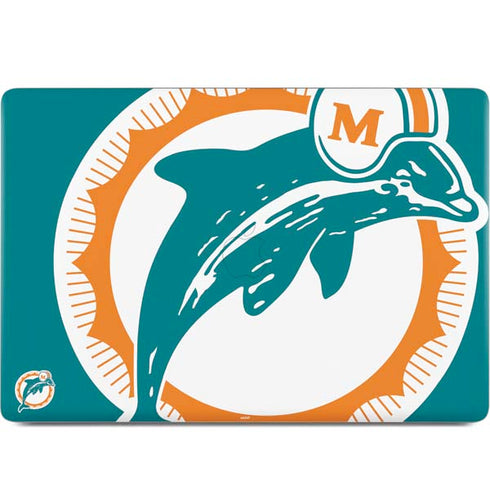 NFL Miami Dolphins Retro Logo MacBook Skins