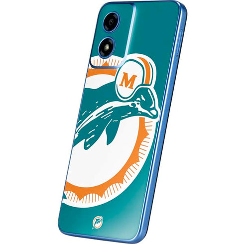 NFL Miami Dolphins Retro Logo Moto G Play 4G (2024) Skin
