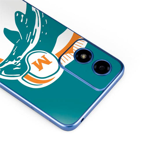 NFL Miami Dolphins Retro Logo Moto G Play 4G (2024) Skin