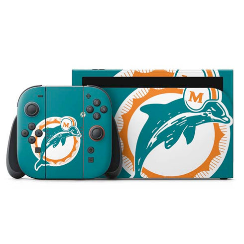 NFL Miami Dolphins Retro Logo Nintendo Skins