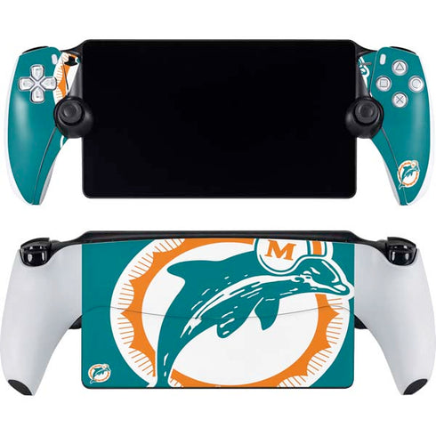 NFL Miami Dolphins Retro Logo PlayStation Portal Remote Player Skin