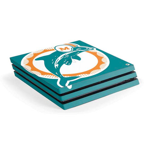 NFL Miami Dolphins Retro Logo PlayStation PS4 Skins