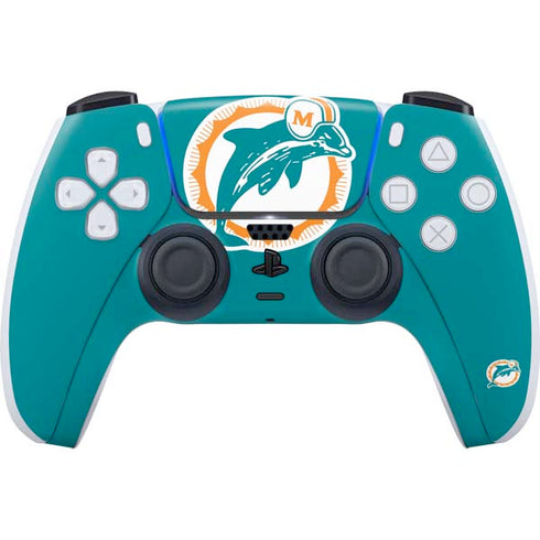 NFL Miami Dolphins Retro Logo PlayStation PS5 Skins