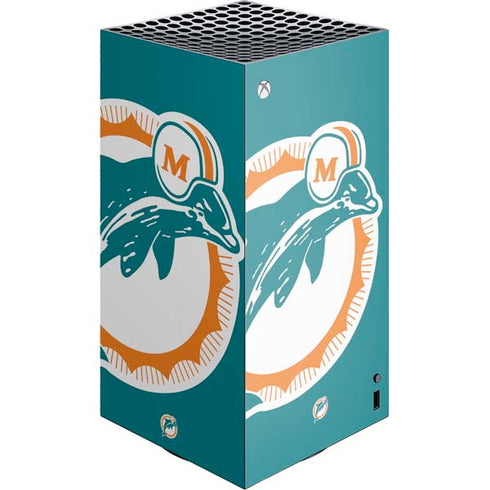 NFL Miami Dolphins Retro Logo XBox Series X Digital Edition Console Skin