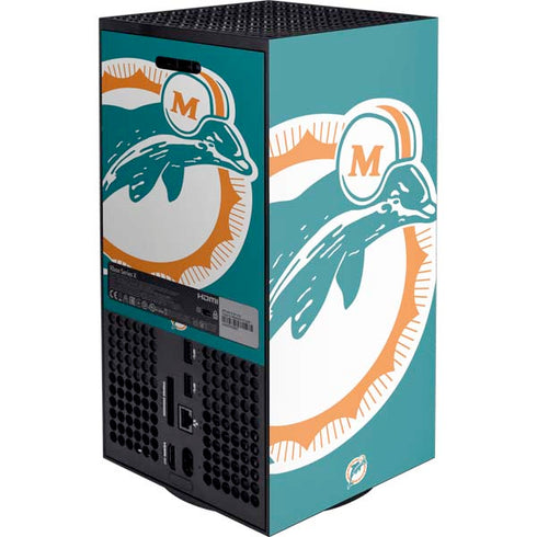 NFL Miami Dolphins Retro Logo XBox Series X Digital Edition Console Skin