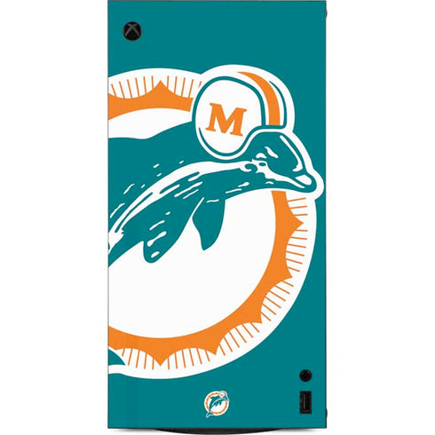 NFL Miami Dolphins Retro Logo XBox Series X Digital Edition Console Skin