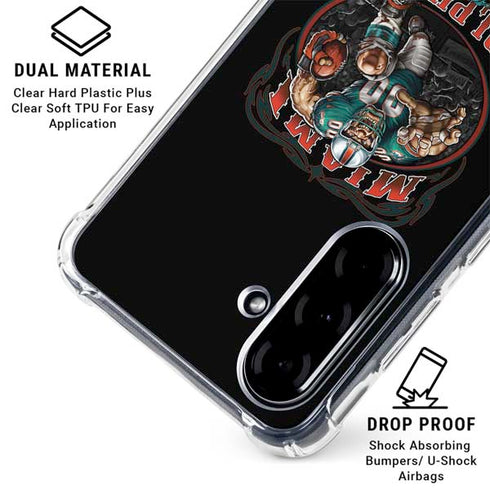 Liquid Blue NFL Miami Dolphins Running Back Galaxy A36 5G Clear Case