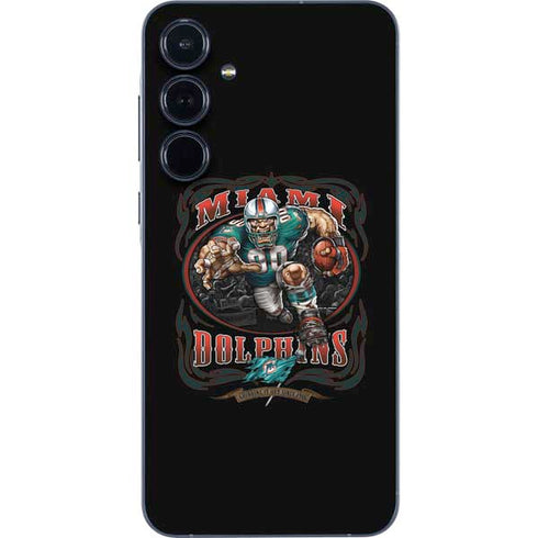 Liquid Blue NFL Miami Dolphins Running Back Galaxy A55 5G Skin