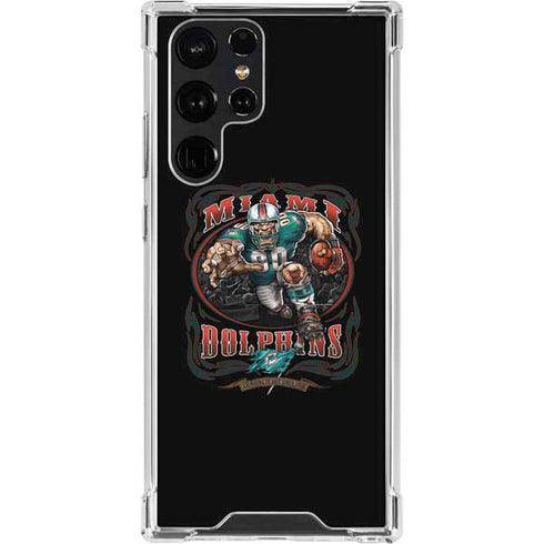 Liquid Blue NFL Miami Dolphins Running Back Galaxy S23 Ultra Clear Case