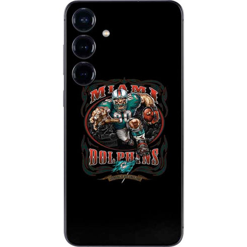 Liquid Blue NFL Miami Dolphins Running Back Galaxy S25 Plus Skin