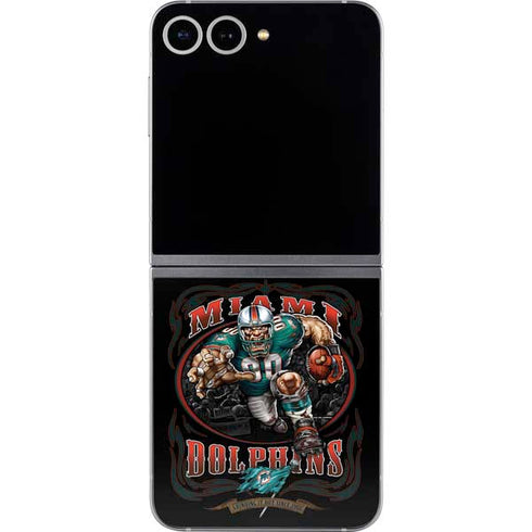 Liquid Blue NFL Miami Dolphins Running Back Galaxy Z Flip6 Skin