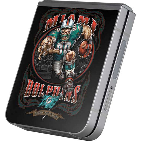 Liquid Blue NFL Miami Dolphins Running Back Galaxy Z Flip6 Skin
