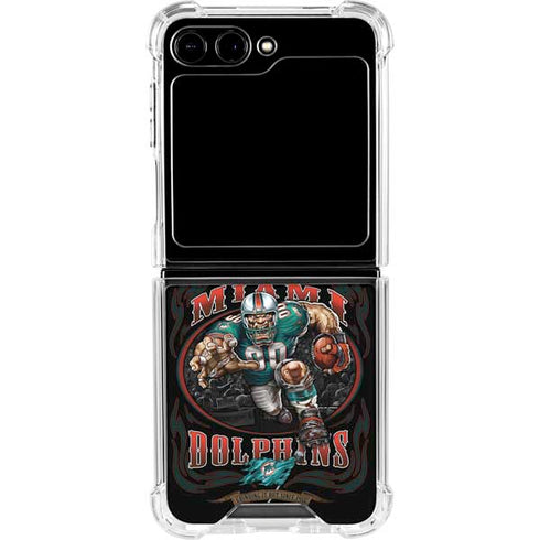 Liquid Blue NFL Miami Dolphins Running Back Galaxy Z Flip6 Clear Case