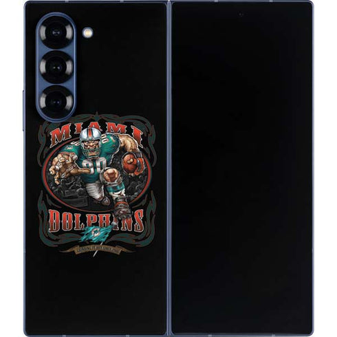 Liquid Blue NFL Miami Dolphins Running Back Galaxy Z Fold6 Skin